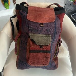 Dydaktik Up Cycled Boho Patchwork Backpack.